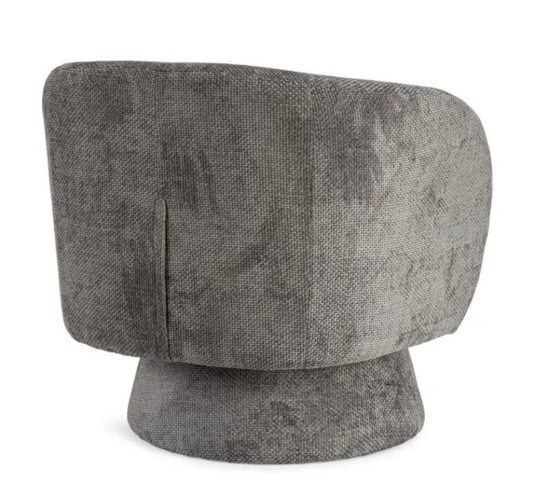 Bizzotto POLTRONA GIREVOLE JULIENNE GRIGIO SCURO