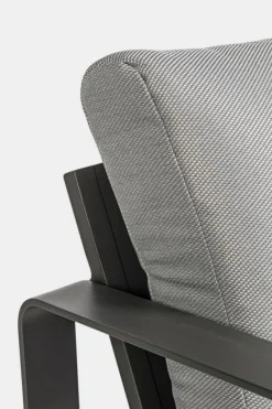 Outlet Bizzotto POLTRONA IN ALLUMINIO ANTRACITE YK13 - MERRIGAN