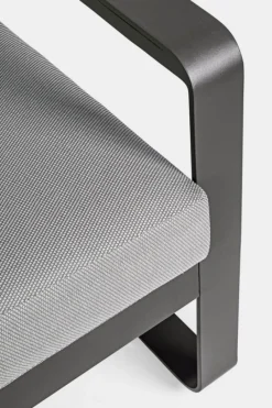 Outlet Bizzotto POLTRONA IN ALLUMINIO ANTRACITE YK13 - MERRIGAN