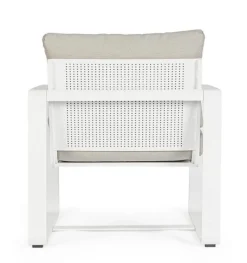 Clearance Bizzotto POLTRONA IN ALLUMINIO BIANCO YK11 - MERRIGAN