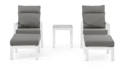 New Bizzotto POLTRONA IN ALLUMINIO BIANCO JX11 - KLEDI