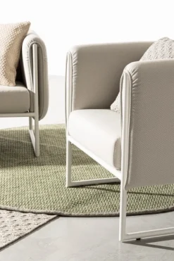 Outlet Bizzotto POLTRONA IN ALLUMINIO SABBIA - PIXEL