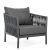 Discount Bizzotto POLTRONA IN CORDA PER ESTERNO ANTRACITE WG21 - FLORENCIA