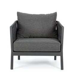 Discount Bizzotto POLTRONA IN CORDA PER ESTERNO ANTRACITE WG21 - FLORENCIA