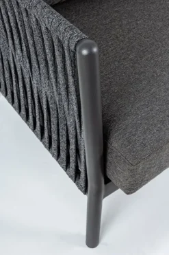 Discount Bizzotto POLTRONA IN CORDA PER ESTERNO ANTRACITE WG21 - FLORENCIA