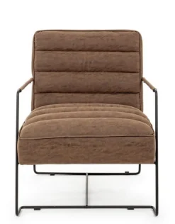 Online Bizzotto POLTRONA IN ECOPELLE MARRONE - BRIANNA