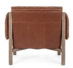 Best Bizzotto POLTRONA IN ECOPELLE MARRONE - HARRISON