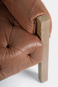Best Bizzotto POLTRONA IN ECOPELLE MARRONE - HARRISON