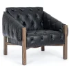 New Bizzotto POLTRONA IN ECOPELLE NERO - HARRISON