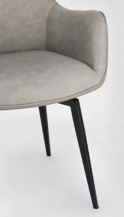 Hot Bizzotto POLTRONA IN ECOPELLE TORTORA - LAWRENCE