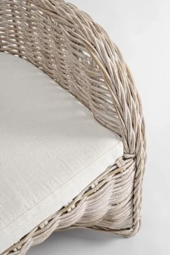 Best Bizzotto POLTRONA IN FIBRE NATURALI BIANCA - MARTIN NEW