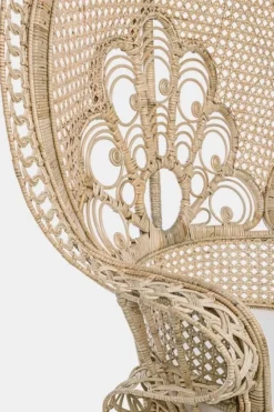 Sale Bizzotto POLTRONA IN FIBRE NATURALI SFODERABILE NATURALE - PEACOCK