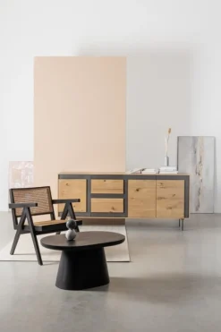 New Bizzotto POLTRONA IN LEGNO NERO - GALIA