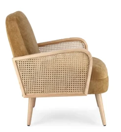 Outlet Bizzotto POLTRONA IN LEGNO SENAPE - DALIDA