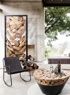 Outlet Bizzotto POLTRONA IN PELLE NERA - KARISMA