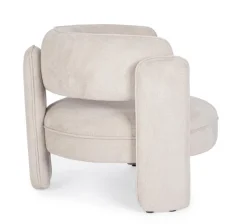 Discount Bizzotto POLTRONA IN TESSUTO BEIGE - AISHA