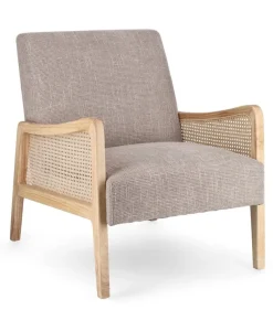 New Bizzotto POLTRONA IN TESSUTO BIANCO GRIGIO - DEANNA