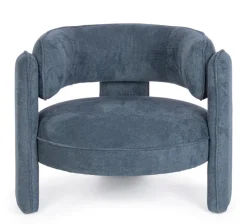 Outlet Bizzotto POLTRONA IN TESSUTO BLU - AISHA