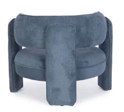 Outlet Bizzotto POLTRONA IN TESSUTO BLU - AISHA