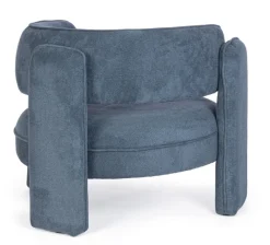 Outlet Bizzotto POLTRONA IN TESSUTO BLU - AISHA