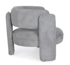 Discount Bizzotto POLTRONA IN TESSUTO GRIGIO - AISHA