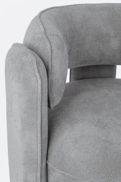 Discount Bizzotto POLTRONA IN TESSUTO GRIGIO - AISHA