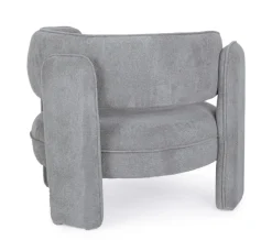 Discount Bizzotto POLTRONA IN TESSUTO GRIGIO - AISHA