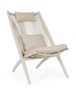 Clearance Bizzotto POLTRONA LOUNGE C-C ALOHA SANDSHELL