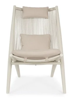 Clearance Bizzotto POLTRONA LOUNGE C-C ALOHA SANDSHELL