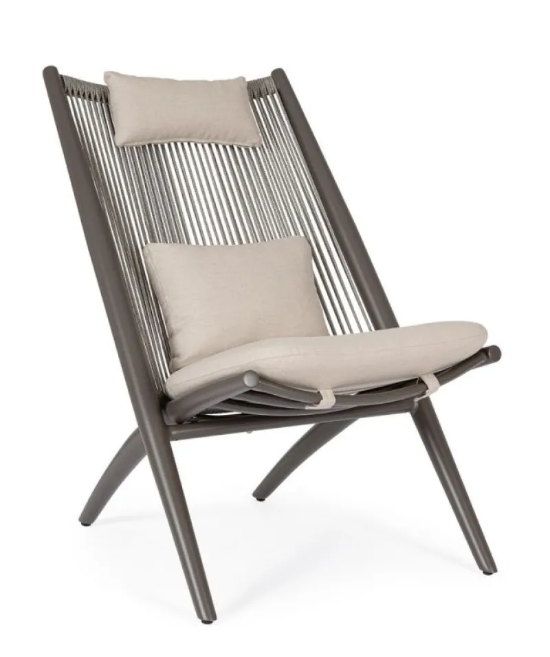 Bizzotto POLTRONA LOUNGE C-C ALOHA COCOA