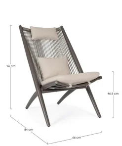 Bizzotto POLTRONA LOUNGE C-C ALOHA COCOA