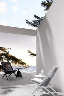 Sale Bizzotto POLTRONA LOUNGE IN CORDA PER ESTERNO NERO XK0Y - ALOHA NEW