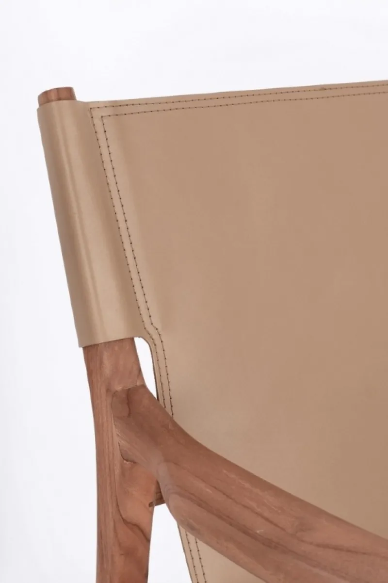 Hot Bizzotto POLTRONA LOUNGE IN PELLE TORTORA- CAROLINE