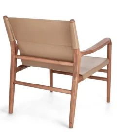 Hot Bizzotto POLTRONA LOUNGE IN PELLE TORTORA- CAROLINE