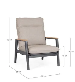 Online Bizzotto POLTRONA RECL C-C MIGUEL ANTR JX55