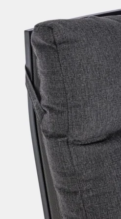 New Bizzotto POLTRONA RECLINABILE IN ALLUMINIO ANTRACITE JX55 - KLEDI