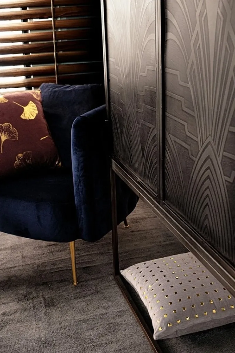 Clearance Bizzotto POLTRONA SFODERABILE BLU - TENBURY