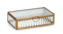 Sale Bizzotto PORTAGIOIE TEHRI RIGHE TRASP ORO 18x10,5