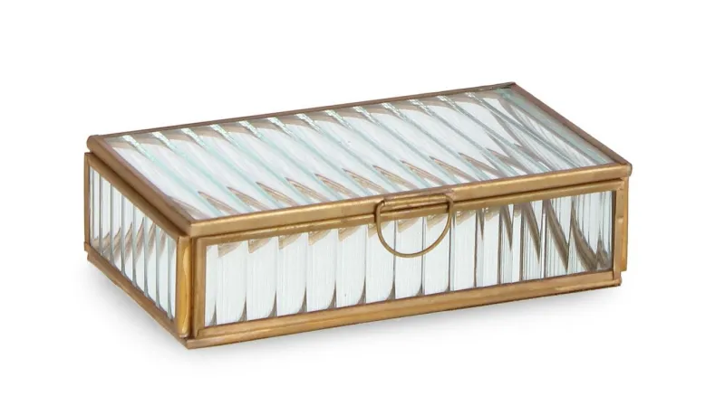 Sale Bizzotto PORTAGIOIE TEHRI RIGHE TRASP ORO 18x10,5