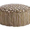 Outlet Bizzotto POUF CALAIS NERO C-TULIPANO-ROMBO D65X25
