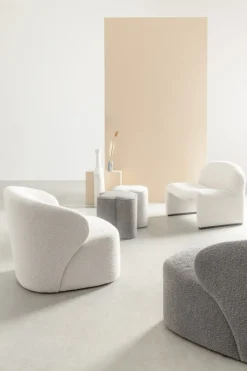 New Bizzotto POUF EFFETTO BOUCLE' NATURALE - COINTA