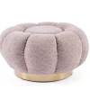 New Bizzotto POUF EFFETTO BOUCLE' ROSA ANTICO - FLOREL