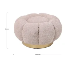 New Bizzotto POUF EFFETTO BOUCLE' ROSA ANTICO - FLOREL