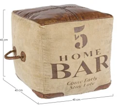 Online Bizzotto POUF IN PELLE - SANPARK FIVE