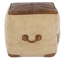 Online Bizzotto POUF IN PELLE - SANPARK FIVE