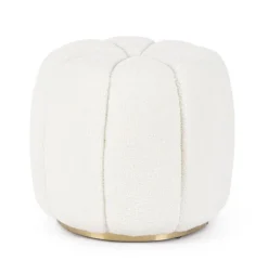Hot Bizzotto POUF IN TESSUTO BIANCO - KAROLINA