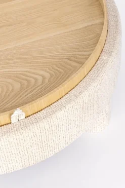 Hot Bizzotto POUF TANYA C-VASS TONDO BIANCO