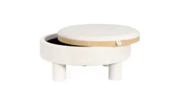 Hot Bizzotto POUF TANYA C-VASS TONDO BIANCO