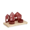 Outlet Bizzotto P.TEALIGHT 2P CORNWALL CASA ROSSO