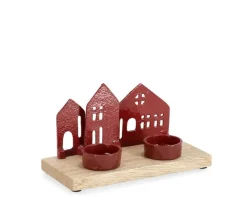 Outlet Bizzotto P.TEALIGHT 2P CORNWALL CASA ROSSO